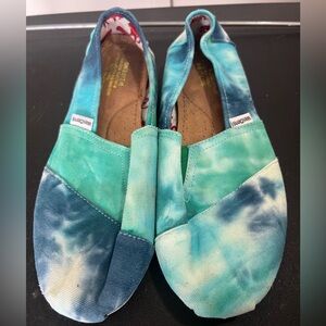 WeiDeng Vibrant Tie-Dye loafer Shoes